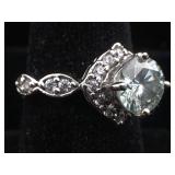 GGIL certified sterling 0.85 Cts blue diamond