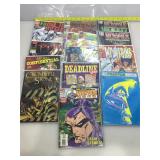 Assorted comic books In sleeves.