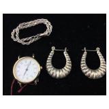 Sterling rope chain bracelet, large sterling