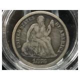 1879 Carson City Seated Liberty Dime