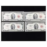 1953, 1963 Red Seal $1 Notes