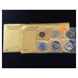2-1957-1959 silver us mint set