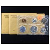 2-1962 silver us mint set