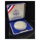 Silver US constitution coin