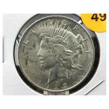 Silver peace dollar high grade