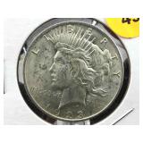Silver peace dollar high grade