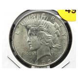 Silver peace dollar high grade