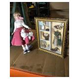 Porcelain doll 17in tall and more