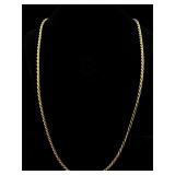 14K Gold 30"! necklace very long 15.8 grams