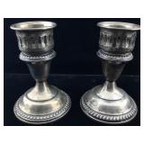 Sterling weighted Empire candle sticks