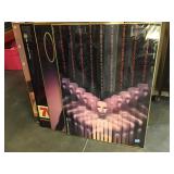 Assorted Oscar framed posters 36in tall