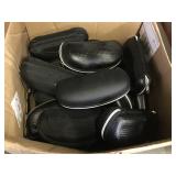 Box of assorted sunglass cases