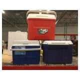 Igloo and assorted coolers