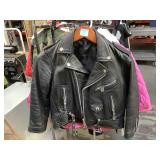 Kids leather jacket size and more