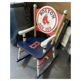 Boston Red Sox kid rocking chair