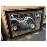 Framed mirror, Approx 32x44 inches