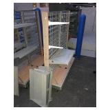 Rolling store display w/shelves, needs some