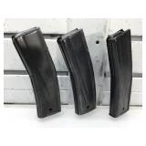 3 Metal M-1 Carbine Magazines - 30 Rounders