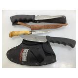 Assorted knives - S&W Bullseye, J. Marttinii