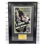 Framed The 3 Stooges Collage - Facsimile Die Cut