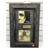 Framed Johnny Cash Tour Guitar Pick Collage -
