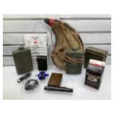 Assorted Military supplies, Gun locks and more