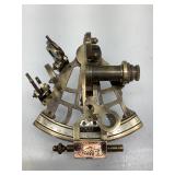 J. Scott London Brass Nautical Sextant in Orig.