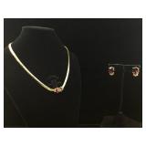 Christian Dior Vintage necklace and earrings