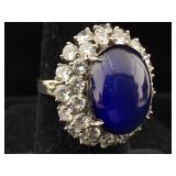 Sterling Ring with Gemstones with box sz 8