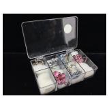 Silver earrings and costume jewelry lot