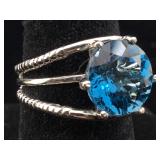 Sterling Ring with Gemstones with box sz 8