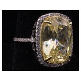 Sterling Ring with Gemstones with box sz 8