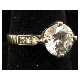 Sterling Ring with Gemstones with box sz 8