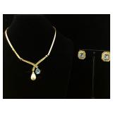 Christain Dior Jewelry nechlace and earring set