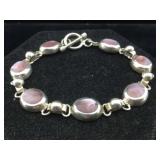 Sterling Bracelet with gemstones