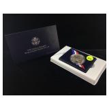 Silver US Special olympics 1995 coin in box