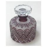 Handmade Glass perfume bottle. Capella. Czech
