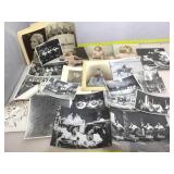 Assorted vintage photos. Some color touched and