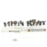 Lead miniature Medieval styled figures.