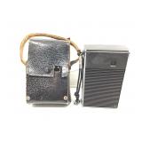 General Electric Peerless radio in pouch. As