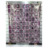 Stardust backed collectors cards uncut print