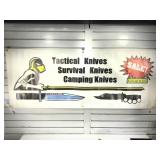 Knife sale Display banner.