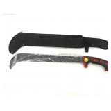 Jungle Master machete with red handle. New.