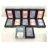 Casino used decks of playing cards.