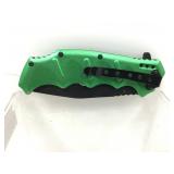 New Green elk Ridge Ballistic folding knife  ER