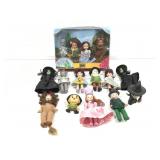 Collection of Wizard of Oz dolls. Barbie, McDs,