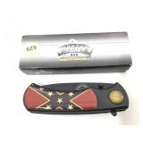 NIB. Master USA Ballistic folding knife with belt