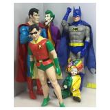 Superhero dolls. Batman, Joker, Robin, Superman