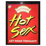 Original Bartenders cocktails light. 22x17. Works.