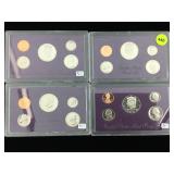 4-Mint US proof coin sets